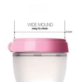 thumbnail image 5 of ACDANC Silicone Baby Bottle,Anti-Colic,Natural Feel,Non-Collapsing Nipple,Non-Tip Stable Base,Easy Clean 1-Pack,Pink,5 Oz Bottles for Breastfeeding Babies, 5 of 7