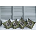thumbnail image 6 of Ambesonne Nature Throw Pillow Cover 4 Pack, Waterfall Forest Sicily, 18", Brown Green White, 6 of 6