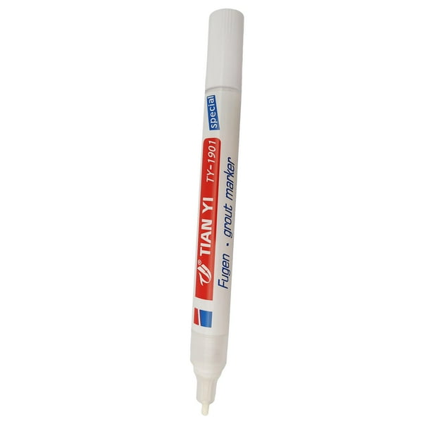 Rotulador para azulejos, marcadores para juntas, marcador para azulejos resistente al color, sellador, restaurador de juntas. B blanco