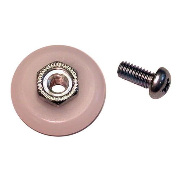 0.87 in. Dia. x 0.25 in. Nylon Roller Assembly, Pack of 2