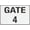 Warning Sign 1, variant on Gate 4 Sign Warning Sticker-Security Sign Outdoor Sign 8"x12"