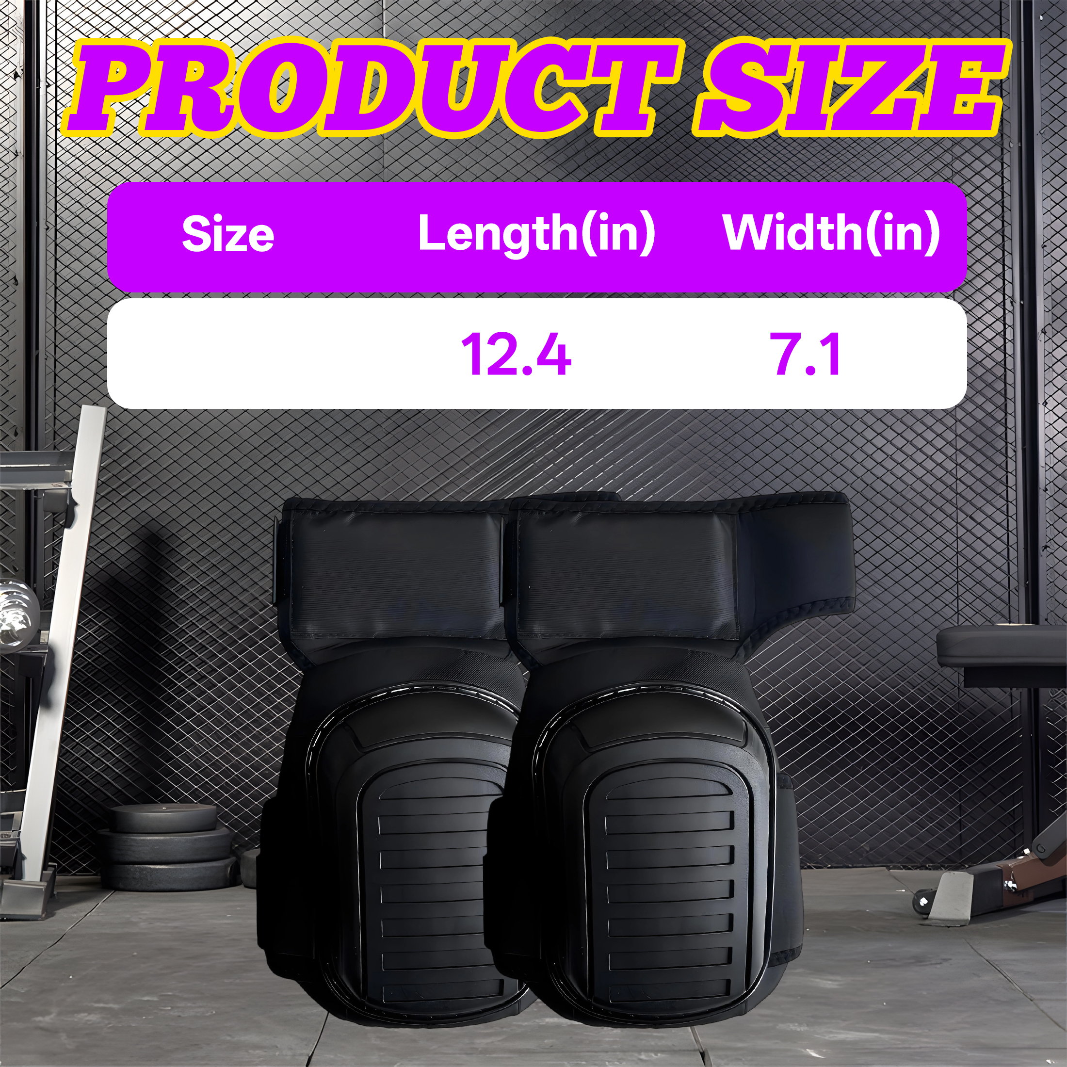 BESTSKY 2Pcs Knee Pads,Hard Shell Impact Resistant Gardening Knee Pads,Waterproof and Wear-Resistant Knee Pads for Gardening,Black