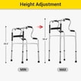 thumbnail image 4 of Easwe Standard Folding Walker for Seniors & Adults Lightweight Sturdy and Durable Foldable Walker Supports up to 350 lbs Adjustable Height (29.3"-36.4"), 4 of 10