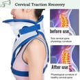 thumbnail image 4 of Neck Brace Support Orthosis, Adjustable Cervical Collar, Fixable Neck Posture Corrector, Pain Relief, Traction Spine Alignment, 4 of 7