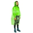 thumbnail image 4 of Disposable Rain Ponchos for Adults Bulk Pack - Waterproof Emergency Raincoat with Drawstring Hood & Elastic Sleeves (43.31" x 23.62") - for Travel, Hiking, Concerts & Outdoor Events, 4 of 9