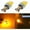 Yellow, variant on SUGUANGHUI Bright 7440 7443 LED Turn Signal Light Bulbs 2000 Lumens 7440 7442 7444 7443 LED Bulb 3020 30-SMD 7440 7443 LED Lights Bulbs Amber Yellow Blinker Lights Replacement for Cars Trucks