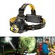 thumbnail image 2 of Linterna frontal LED recargable con 1 puerto USB, reflector brillante con 3 modos, foco potente y de larga duración, ajustable a 90° para exteriores, camping, correr, ciclismo y escalada., 2 of 8
