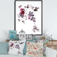 thumbnail image 2 of Designart 'Purple Wildflowers On White II' Traditional Framed Canvas Wall Art Print, 2 of 5