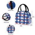 thumbnail image 3 of 7L Volume Handheld Insulated Reusable Meal Tote Lunch Bags Red Cherries, 3 of 6