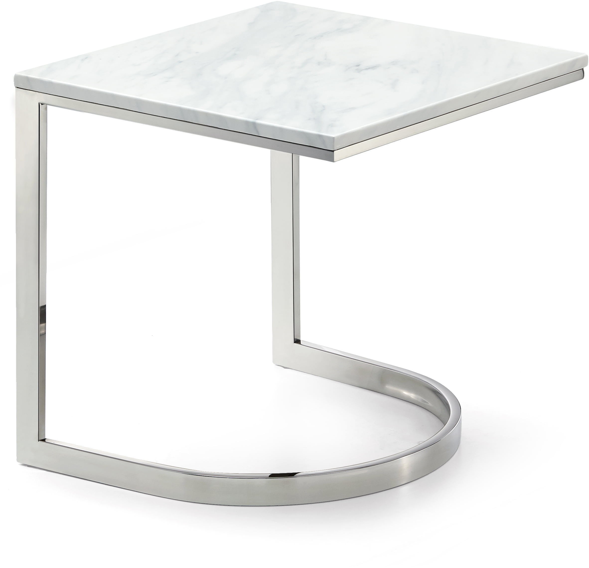 Copley Chrome End TableColorChrome,FinishChrome,StyleContemporary