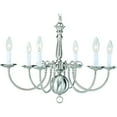 thumbnail image 2 of Volume Lighting 6-Light Brushed Nickel Interior Chandelier, 2 of 2