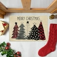 thumbnail image 5 of PALIFEUR Christmas Door Mat, 24"x16" Dirt Trapping Door Mat Indoor Entrance, Absorbent Non-Slip Christmas Stree Doormat, Washable Front Door Mat Outside Entrance for Holiday Party Decorations, Red, 5 of 7