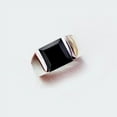 thumbnail image 2 of Stylish Black Onyx Ring Fine Jewelry 925 Sterling Silver Ring Statement Signet Ring For Men Statement Signet Ring Engagement Gift For Him Mens Onyx Gemstone Ring, 2 of 2