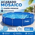 thumbnail image 2 of Alberca Redonda Mosaico Jardimex  365cm X 76cm Altura + Bomba Y Filtro, 2 of 5