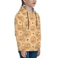 thumbnail image 3 of Lsque Squirrel And Nuts Patten Youth Hoodie Sweatshirt Pullover with Kangaroo Pocket Boys and Girls Hoodie Warm Hoodie for Kids-Large, 3 of 6