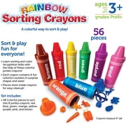Rainbow Sorting Crayons, 56 pcs