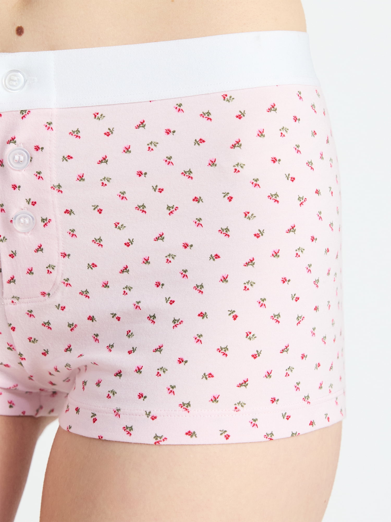 No Boundaries Women's Cotton Jersey Boyshort Panties, Sizes XS-XXXL