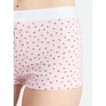 thumbnail image 3 of No Boundaries Women's Cotton Jersey Boyshort Panties, Sizes XS-XXXL, 3 of 5