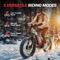 thumbnail image 2 of Seemoon 750W Dual Motor Electric Bike 28MPH 52V 20Ah 1040Wh Removable Battery 35-105 Miles 160Nm Climb 26" x 4.0" Fat Tire Off-Road Ebike, UL 2849, 2 of 9