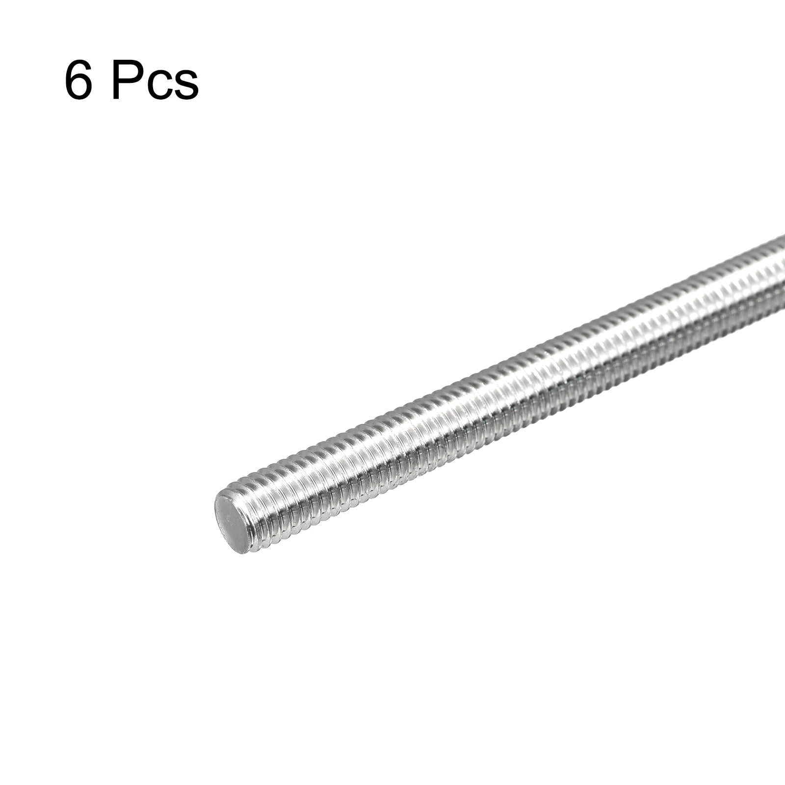 Fully Threaded Rod M8 x 500mm 1.25mm Pitch 304 Stainless Steel Right Hand 6pcs