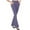 #435-Purple, variant on Women's Solid Knit Flared Pants - Slim Fit Bootcut Trousers with Stretchy High Waist & Versatile Layering Essentials