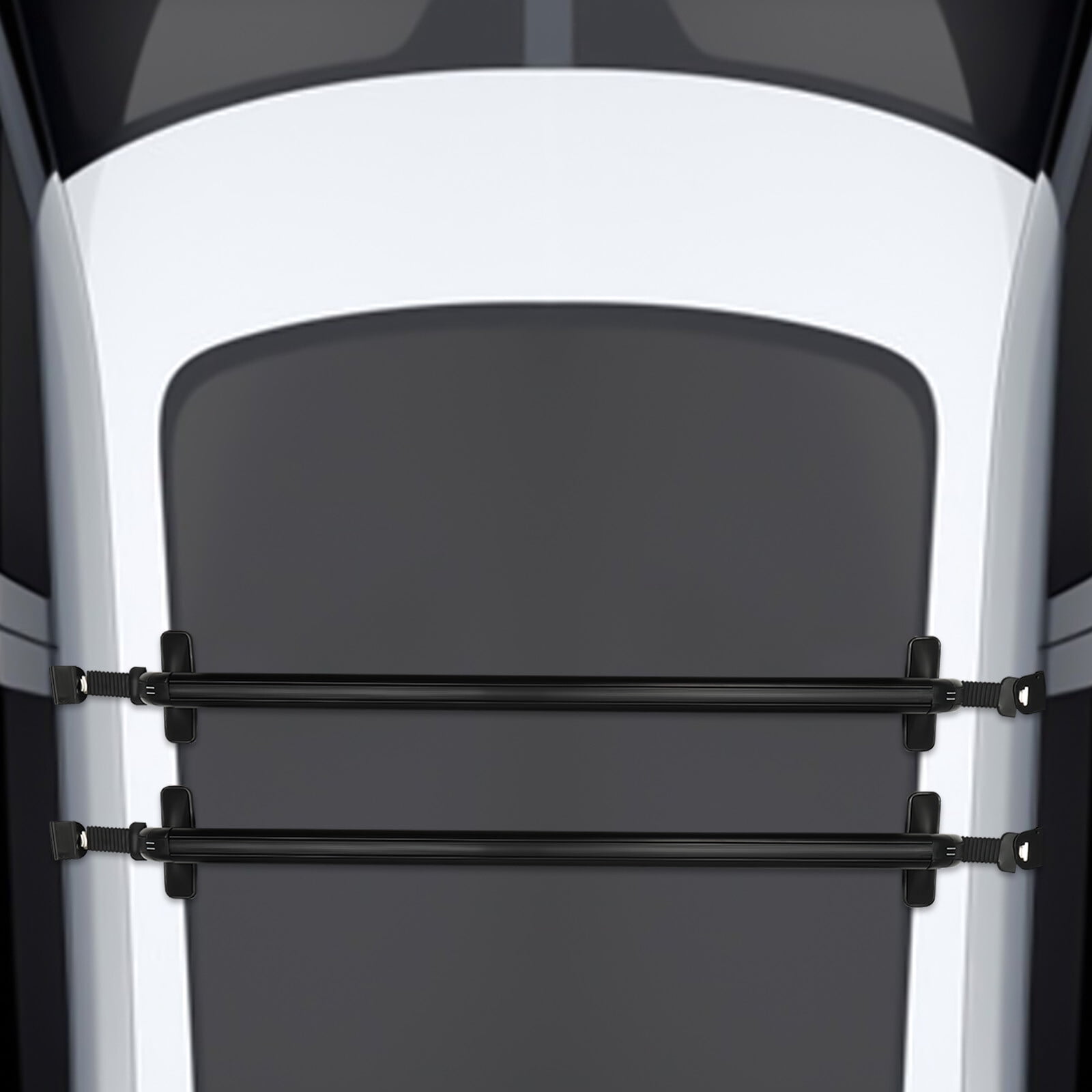 Car Top Roof Rack Cross Bar 41.34" Luggage Carrier Aluminum Material Max Load 165.34lbs for 4Door/ 5Door Car