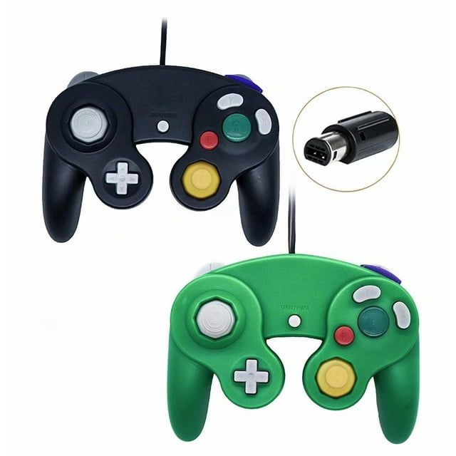 Wired Gamecube Controllers for Nintendo Wii Game Cube Switch Console 2 pcs