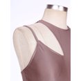 thumbnail image 5 of Sholeno Women's Lyrical Dance Costume Asymmetric Modern Contemporary Latin Tango Ballroom Jazz Dance Brown XL, 5 of 7