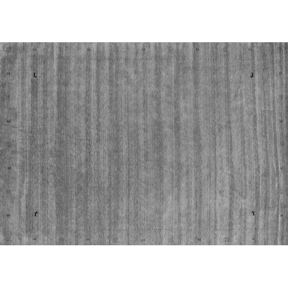 Ahgly Company Indoor Rectangle Abstract Gray Contemporary Area Rugs, 3' x 5'