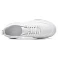 thumbnail image 2 of CMR CHAMARIPA Elevator Sneakers - Height Increasing Sports Shoes - Casual Men's Low White Sneakers 6CM / 2.36 Inches, 2 of 5