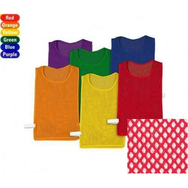 Everrich EVC-0079 Lot de Chasubles en Maille 23 x 15 Pouces - Ensemble de 6