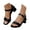 Black, variant on Women's Open Toe Heels Sandals Ankle Strap Low Block Chunky Party Dress Pumps Shoes Black 9.5