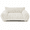 white, variant on Plush Striped Cat Sofa Bed, Soft Corduroy Supportive Pet Couch with Removable Washable Cover, Cozy Indoor Kitten Puppy Lounge Bed