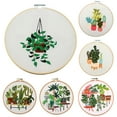 thumbnail image 2 of Opolski DIY Art Sewing Crafts Bonsai Plant Pattern Needlework Embroidery Starter Kit, 2 of 9