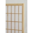 thumbnail image 3 of Roundhill Furniture 4 Panel Oriental Shoji Screen Room Divider, Natural, 3 of 4