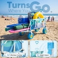 thumbnail image 3 of Sekey Heavy Duty Beach Wagon 300L Capacity, 9" Sand-Proof Wheels, 3 of 9