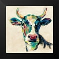 thumbnail image 2 of Vassileva, Silvia 20x20 Black Modern Framed Museum Art Print Titled - Expressionistic Cow II, 2 of 5