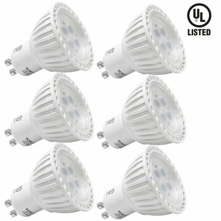 6 Pack MR16 GU10 LED Light Bulb, 5W LED Bulbs, 2700K Soft