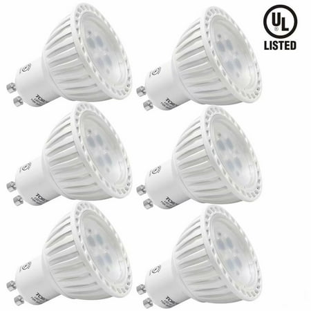 6 Pack MR16 GU10 LED Light Bulb, 5W LED Bulbs, 2700K Soft