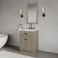thumbnail image 2 of Water Creation Chestnut 24" Wood Single Bathroom Vanity in Gray & Bronze, 2 of 11