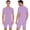 Lavender, variant on One Piece Adults Unisex Anti-strip Adaptive Jumpsuit Short Sleeve Short Bottom Back Zipper Black XS