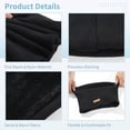 thumbnail image 4 of 3PCS Winter Neck Warmers for Men & Women, Cozy Fleece Lined Neck Gaiter, Sturdy Knit Constructed Scarf for Skiing, Running, and Cycling, 8.7" x 9.8", 4 of 6