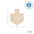 thumbnail image 3 of Small Wooden Dreidel Ornament 6-inch x 5-inch, Pack of 6 Unfinished Hanukkah Wood Cutouts for Crafts and Hanukkah Decorations by Woodpeckers, 3 of 5
