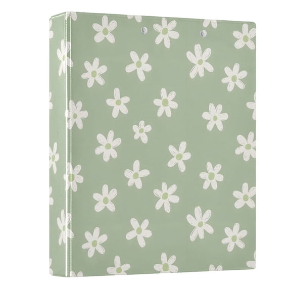 Three Ring Binder Flower 1.5 Inch Round Binder D-Rings for Office Supplies and More