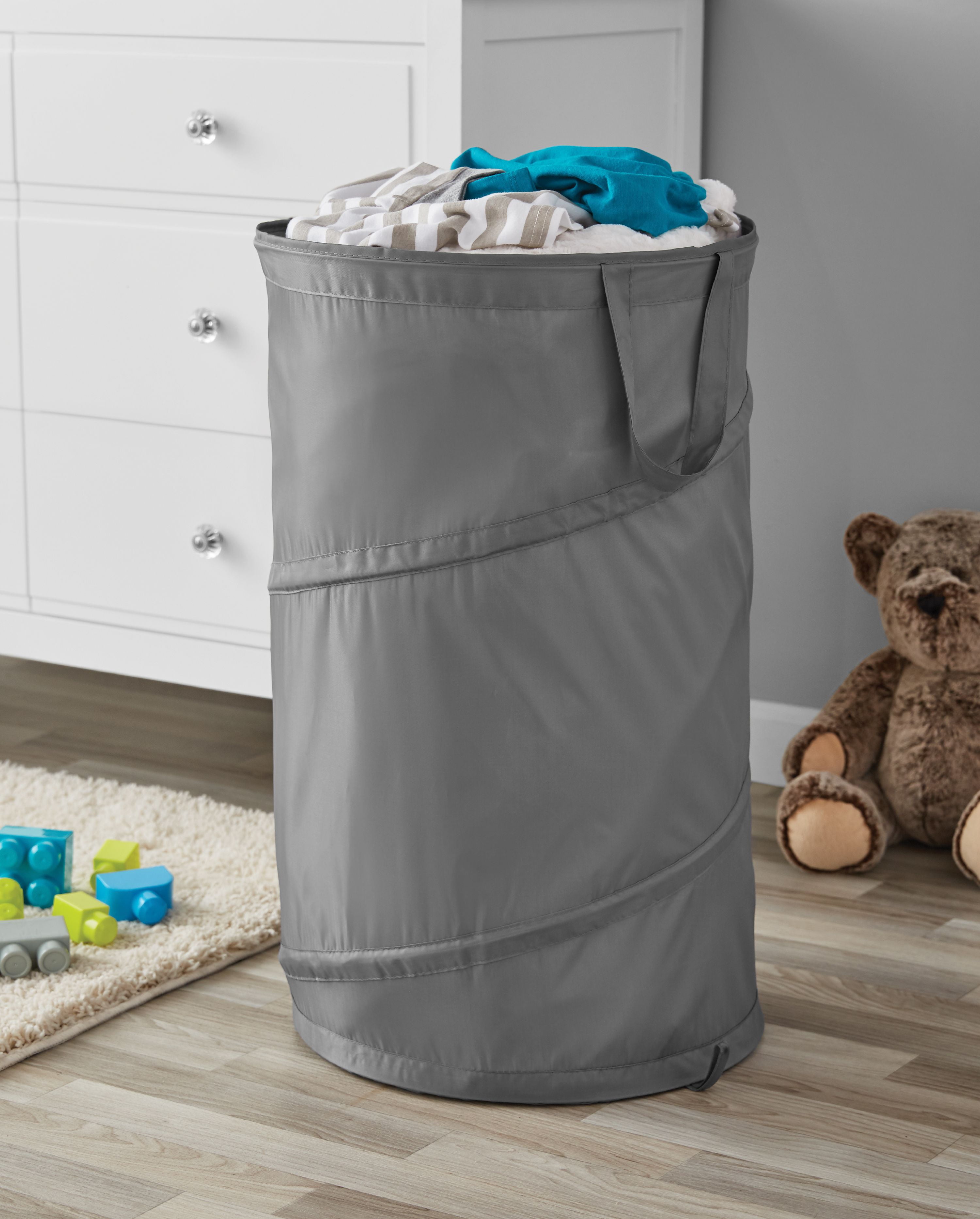 Your Zone Pop-up Laundry Hamper - Polyester - Home & Garage Organizer