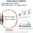 thumbnail image 7 of REQO Bands Compatible with Samsung Galaxy Watch 6/6 Classic / 5/5 Pro / 4/4 Classic / 3 41mm / Active 2, 20mm Bling Diamond Stainless Steel Metal Replacement Strap for Women Men, 7 of 7