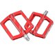 thumbnail image 4 of Adaptadores de pedales planos para bicicletas de montaña, pedales de ciclismo de carretera con cojinetes de aleación de aluminio rojo, 4 of 8