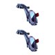 thumbnail image 3 of sweethay Soporte para teléfono de coche, repuesto para salpicadero, silicona antideslizante, soporte para teléfono móvil ajustable giratorio Tipo 1 Rojo 2piezas, 3 of 6