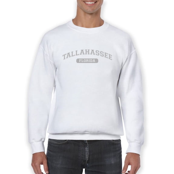 Tallahassee, Florida Text. Men Sweatshirt, Male 3X-Large