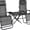 Grey, variant on HarmonyStrings Zero Gravity Chairs Set of 2, 3 PCS Folding Zero Gravity Lawn Chair Set with Side Table Cup Holders & Adjustable Headrest, Zero Gravity Lounger for Patio Poolside-Grey